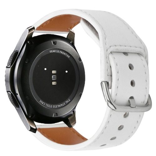 KALEBOL KLB-KCPU-001 For Samsung Galaxy Watch 46mm / Huawei Watch 4 Pro 22mm Smart Watch Band PU Leather Wrist Strap - White