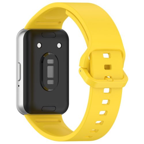 For Samsung Galaxy Fit3 Flexible Watch Strap Silicone Band Wrist Bracelet - Yellow