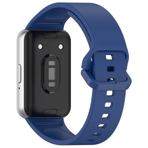 For Samsung Galaxy Fit3 Flexible Watch Strap Silicone Band Wrist Bracelet - Dark Blue