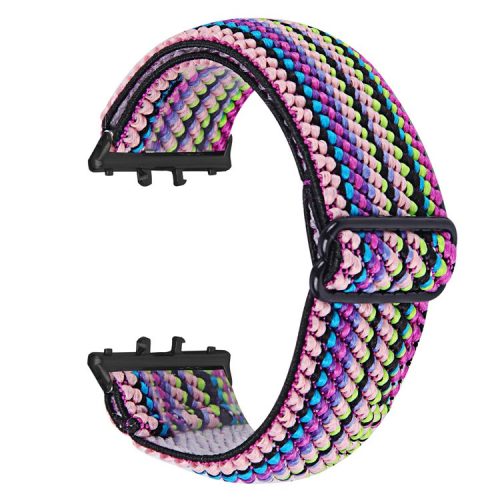 For Samsung Galaxy Fit3 SM-R390 Elastic Wrist Band Pattern Design Watch Strap (Black Buckle) - 9