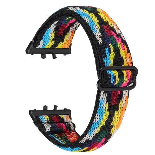 For Samsung Galaxy Fit3 SM-R390 Elastic Wrist Band Pattern Design Watch Strap (Black Buckle) - 53