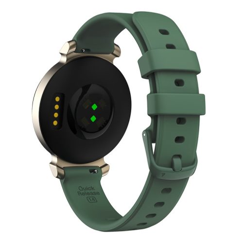 For Garmin Lily Silicone Watch Strap Adjustable Wrist Band Replacement - Midnight Green