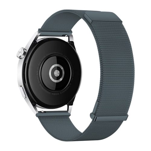 For Samsung Galaxy Watch3 45mm / Xiaomi Watch Color / Huawei Watch Ultimate Magnetic 22mm Milanese Watch Band - Dark Grey