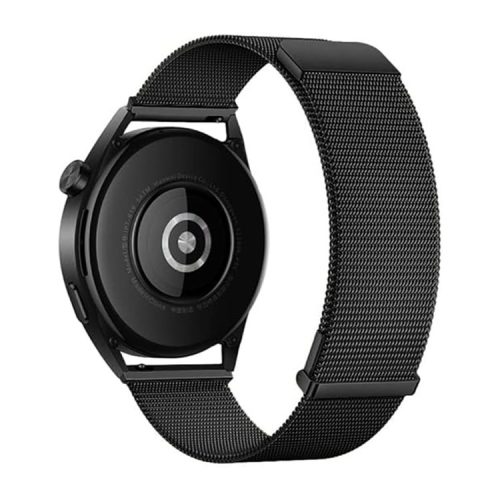 For Samsung Galaxy Watch3 45mm / Xiaomi Watch Color / Huawei Watch Ultimate Magnetic 22mm Milanese Watch Band - Black