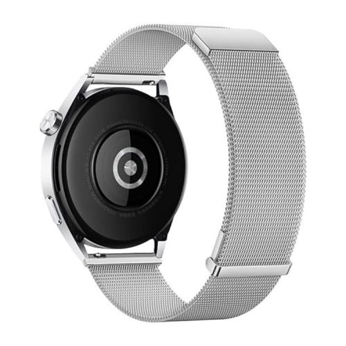 For Samsung Galaxy Watch3 45mm / Xiaomi Watch Color / Huawei Watch Ultimate Magnetic 22mm Milanese Watch Band - Silver