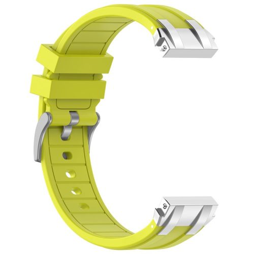 For Garmin / Samsung 20mm Universal Smartwatch Strap Silicone Replacement Wrist Band - Yellow