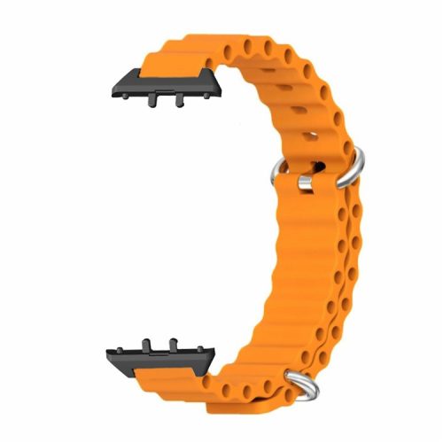 For Samsung Galaxy Fit3 Replacement Strap Drop-resistant Silicone Watch Band - Orange