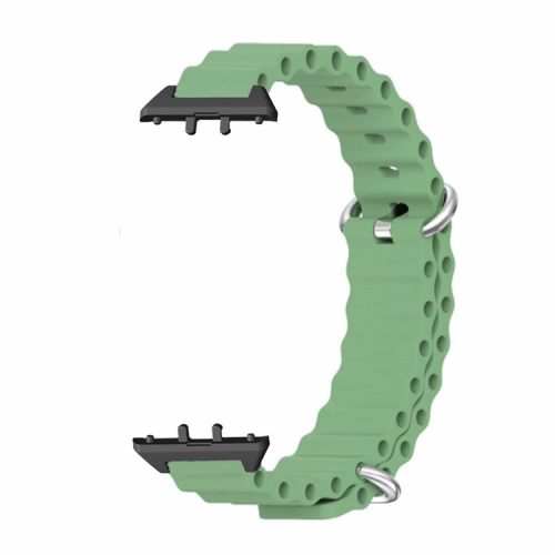 For Samsung Galaxy Fit3 Replacement Strap Drop-resistant Silicone Watch Band - Light Green