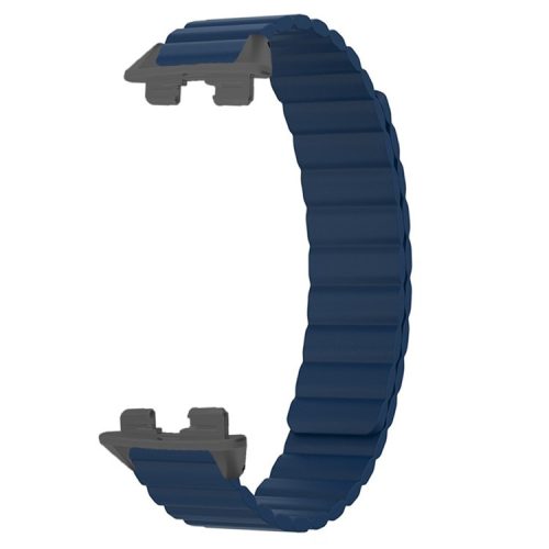 For Huawei Band 9 Magnetic Wrist Band Adjustable Silicone Watch Strap Watch Replacement Accessory - Midnight Blue