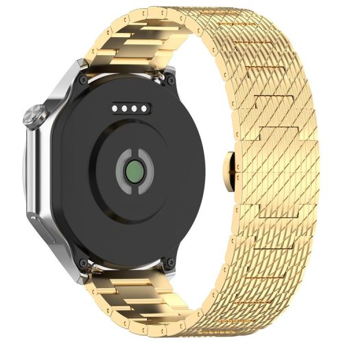 For Samsung Galaxy Watch 46mm / Huawei Watch GT 4 46mm / Xiaomi Watch 2 Pro 22mm Stainless Steel Watch Strap - Gold