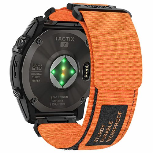 For Garmin Quatix 7 Pro / Approach S62 Watch Band 22mm Quick Release Nylon Sports Strap - Orange