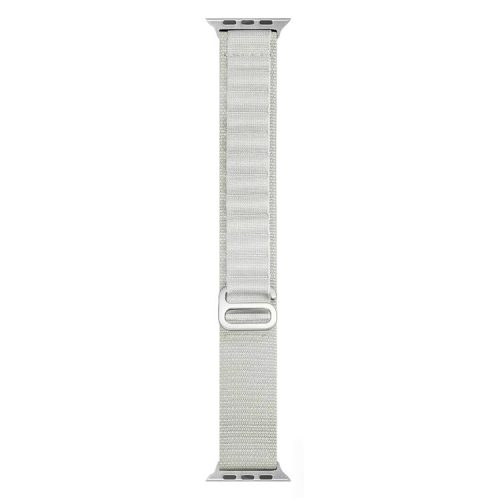 AHASTYLE WG97 For Apple Watch 10 46mm / Ultra 2 / Ultra 49mm / 9 8 7 45mm / SE (2023) SE (2022) SE 6 5 4 44mm / 3 2 1 42mm Woven Nylon Band - White