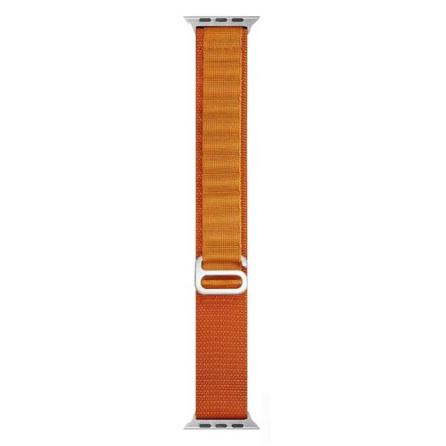 AHASTYLE WG97 For Apple Watch 10 46mm / Ultra 2 / Ultra 49mm / 9 8 7 45mm / SE (2023) SE (2022) SE 6 5 4 44mm / 3 2 1 42mm Woven Nylon Band - Orange