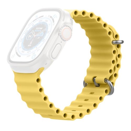 AHASTYLE WG102 for Apple Watch 10 46mm / Ultra 2 / Ultra 49mm / 9 8 7 45mm / SE (2023) SE (2022) SE 6 5 4 44mm / 3 2 1 42mm Watch Strap - Yellow