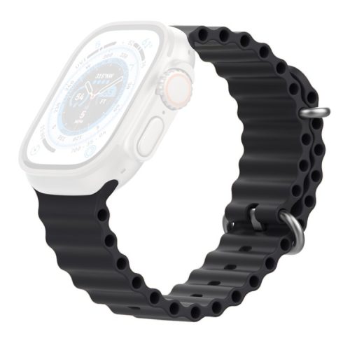 AHASTYLE WG102 for Apple Watch 10 46mm / Ultra 2 / Ultra 49mm / 9 8 7 45mm / SE (2023) SE (2022) SE 6 5 4 44mm / 3 2 1 42mm Watch Strap - Black