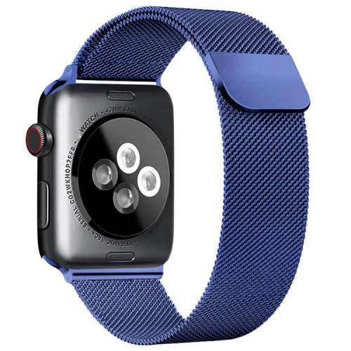 AHASTYLE WG42-1 For Apple Watch 10 46mm / Ultra 2 / Ultra 49mm / 9 8 7 45mm / SE (2023) SE (2022) SE 6 5 4 44mm / 3 2 1 42mm Milanese Wrist Band - Blue