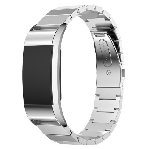 Stainless Steel Metal Watch Strap Band for Fitbit Charge 2 - Silver Color