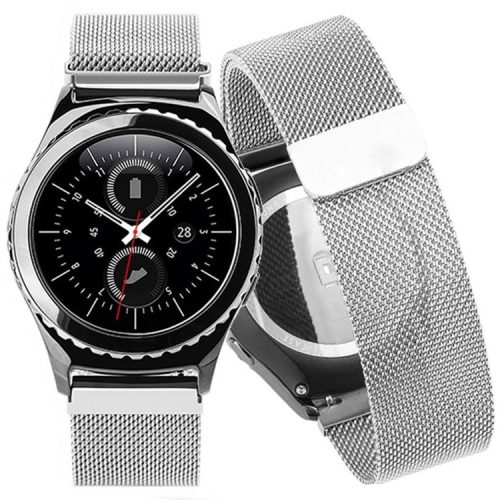 20mm Magnetic Milanese Loop Metal Watch Strap for Huawei Watch 2 - Silver