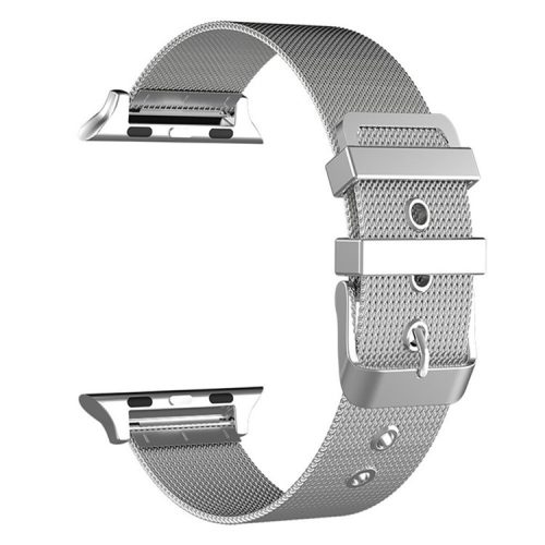 Classic Buckle Milanese Stainless Steel Watch Strap for Apple Watch Series 10 46mm / Ultra 2 Ultra 49mm / 9 8 7 45mm / SE (2023) SE (2022) SE 6 5 4 44mm / 3 2 1 42mm - Silver