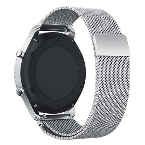 22mm Milanese Metal Wristband Watch Strap for Samsung Gear S3 Frontier / S3 Classic - Silver