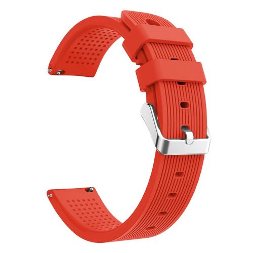 20mm Forehead Wrinkles Texture Soft Silicone Wristwatch Band for Huami Amazfit Watch Youth Edition - Orange