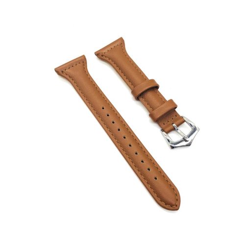 Full Grain Cowhide Leather Watch Strap Accessory Band for Fitbit Versa - Dark Brown