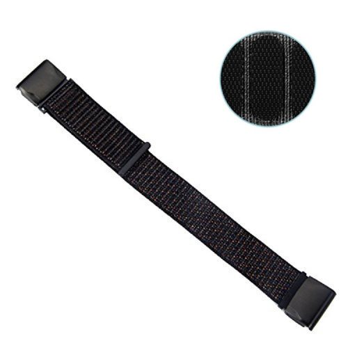 26mm Nylon Closure Wrist Strap Watch Band for Garmin Fenix 5X - Black