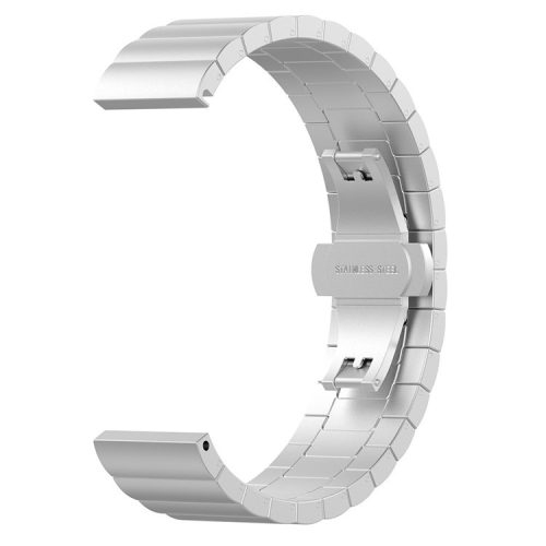 22mm Stainless Steel Solid Chain Watch Band Replacement for Huawei Smart GT - Silver