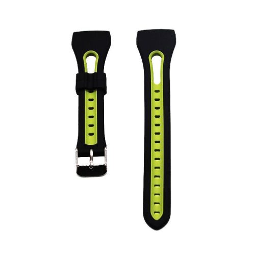 Two-color Silicone Wrist Strap for Fitbit Charge 4 / 3 - Black / Green