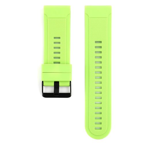 Soft Textured Silicone Watch Band Strap for Garmin Fenix 3 / 3 HR / 5X with Black Buckle - Green