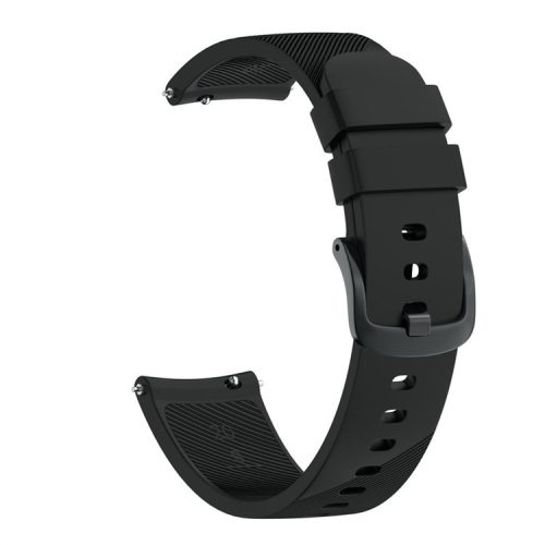 Twill Texture Silicone Watch Band for Samsung Galaxy Watch Active 40mm SM-R500 - Black