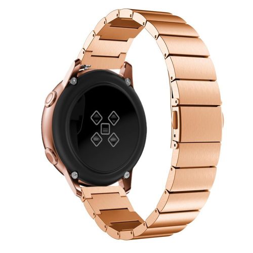 20mm Stainless Steel Watch Band Strap for Samsung Galaxy Watch Active 40mm SM-R500 - Rose Gold