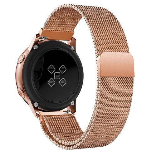 Milanese Mesh Stainless Steel Magnetic Watch Strap for Samsung Galaxy Watch Active SM-R500 - Rose Gold