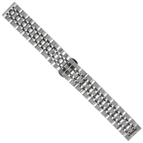 22mm Butterfly Buckle Stainless Steel Watch Band Strap for Samsung Galaxy Watch 46mm - Silver