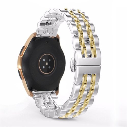 20mm Stainless Steel Watch Strap with Butterfly Buckle for Samsung Galaxy Watch 42mm - Gold / Silver