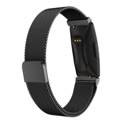 Milanese Stainless Steel Watchband Wristband for Fitbit Inspire HR / Inspire  - Black