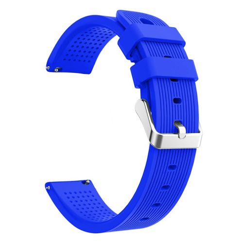 20mm Forehead Wrinkles Texture Soft Silicone Watch Band for Samsung Galaxy Watch Active SM-R500 - Baby Blue