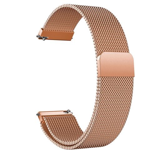 20mm Magnetic Milanese Stainless Steel Watch Band for Samsung Galaxy Watch Active SM-R500 - Rose Gold