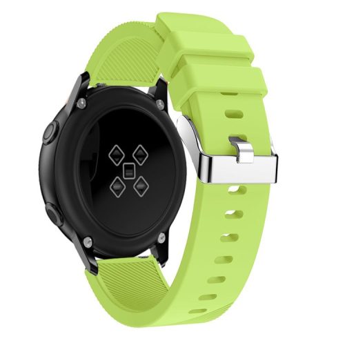 20mm Twill Texture Silicone Watch Strap for Samsung Galaxy Watch Active SM-R500 - Green