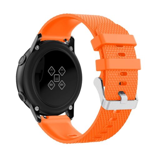 20mm Silicone Watch Bracelet for Samsung Galaxy Watch Active SM-R500 - Orange