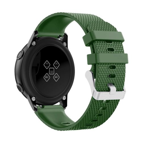 20mm Silicone Watch Bracelet for Samsung Galaxy Watch Active SM-R500 - Green