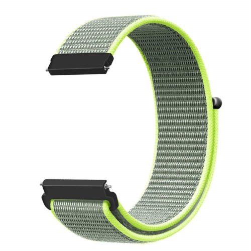 22mm Soft Breathable Nylon Sport Loop Wrist Band Strap for Huawei Watch GT/Watch 2 Pro/Honor Watch Magic - Green