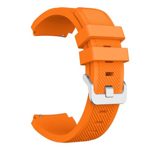 22mm Silicone Wrist Strap Pin Buckle Sports Watch Band Replacement for Huawei Watch GT - Orange