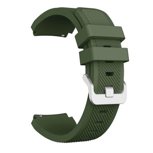 22mm Silicone Wrist Strap Pin Buckle Sports Watch Band Replacement for Huawei Watch GT - Green