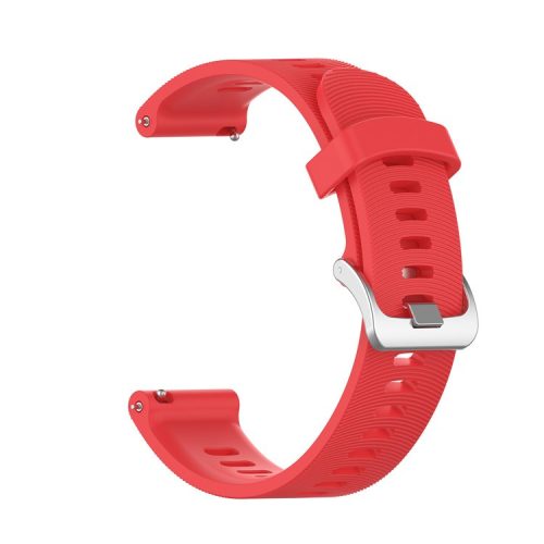 20mm Silicone Watch Strap for Garmin Forerunner 245 Smart Watch Band Replacement - Red