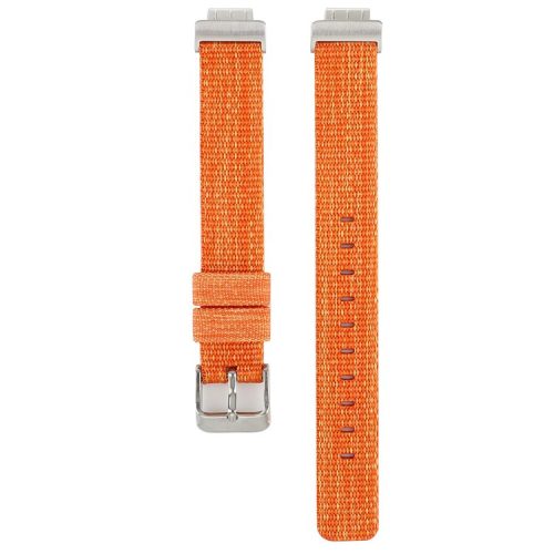 Nylon Canvas Watch Band with Metal Buckle for Fitbit Inspire HR - Orange