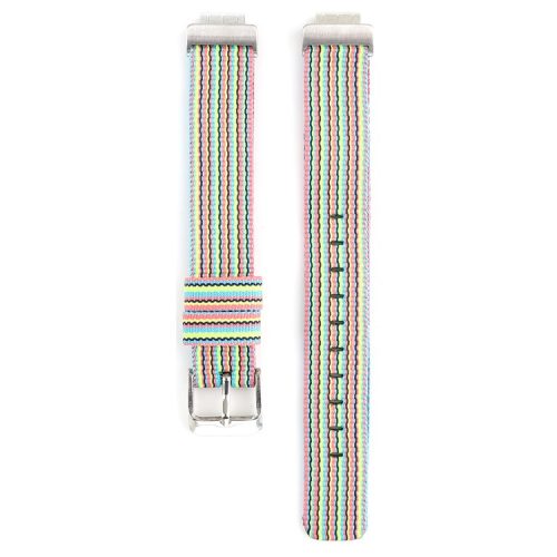 Nylon Canvas Watch Band with Metal Buckle for Fitbit Inspire HR - Multi-color