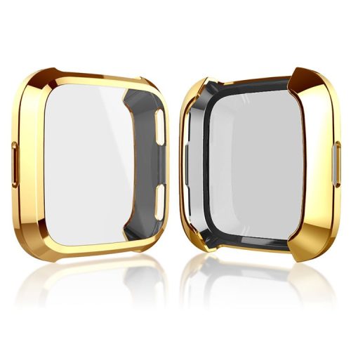 All-round Protective Electroplating TPU Watch Case for Fitbit Versa - Gold