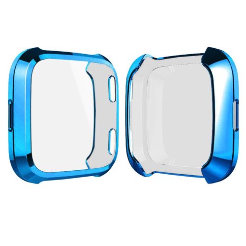 All-round Protective Electroplating TPU Watch Case for Fitbit Versa - Blue