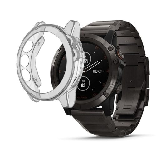 Soft TPU Watch Protective Cover for Garmin Fenix 5X - Light Grey